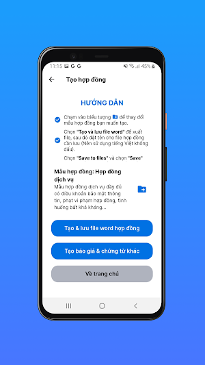 Tạo hợp đồng Screenshot 2