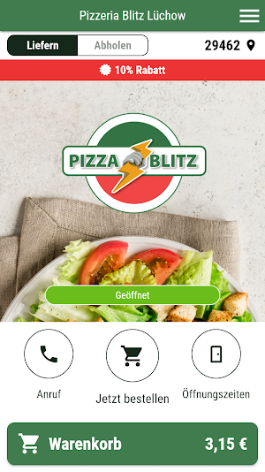 Pizzeria Blitz Lüchow Screenshot 0