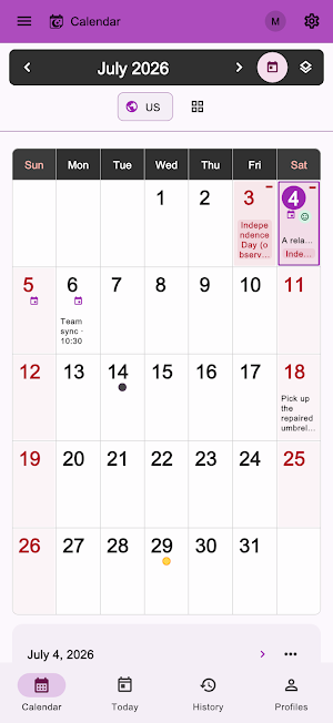 FortuneCalendar - Almanac Screenshot 0