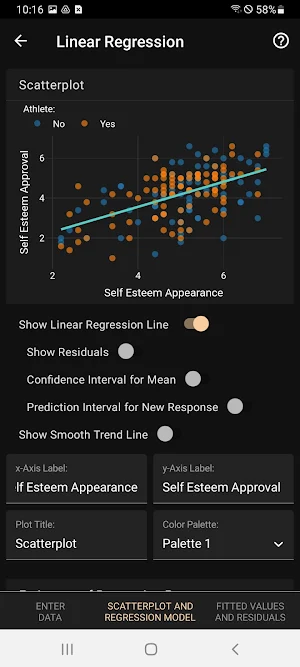 Art of Stat: Regression Screenshot 2