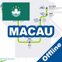 Macau Bus LRT Train Map