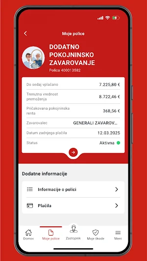 Moj Generali Screenshot 2