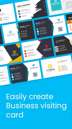 Digital Visiting Card Maker Screenshot 0