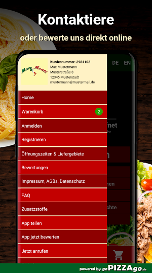 Pizzeria Mare Monti Dorsten Screenshot 2