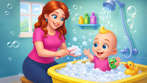 Pregnant Mom Baby Shower Game Screenshot 0