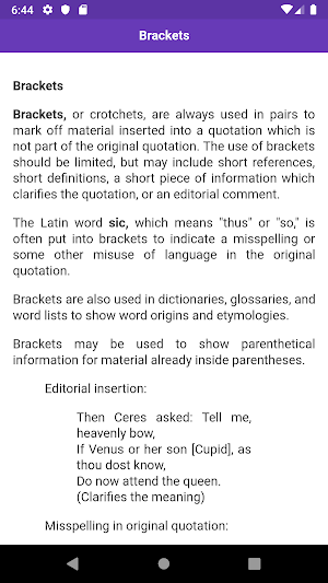 Punctuation Rules Screenshot 1
