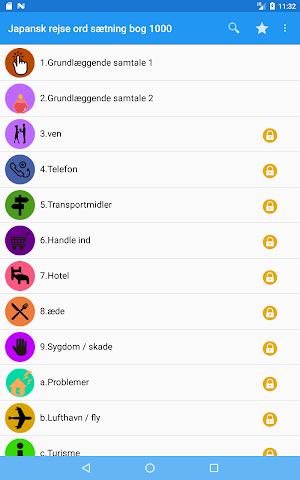 Japansk rejse ord sætning bog 1000 Screenshot 1