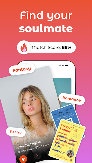 Bookspace: Match Through Books Screenshot 1