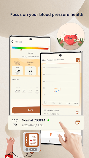 Blood Pressure Pro:BP Record Screenshot 0