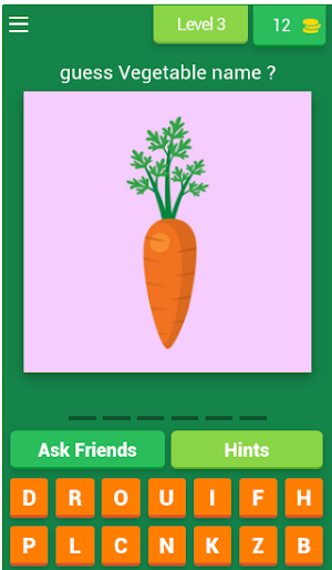 Quiz Fruits & Veggies names Screenshot 2