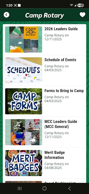 Camp Rotary Screenshot 2