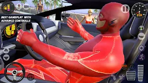 Superhero Taxi Car Driving Simulator - Taxi Games Screenshot 2