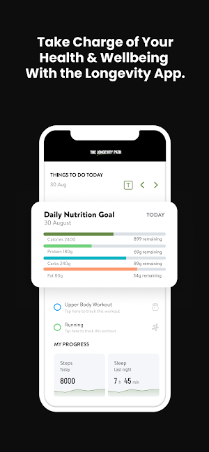 Longevity App Screenshot 1
