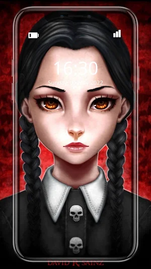 Wednesday Addams Sticker WA Screenshot 0