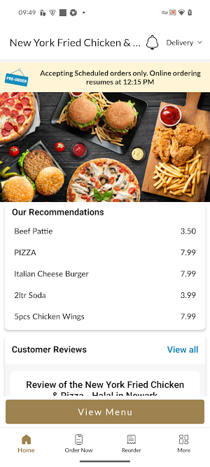 New York Fried Chicken Pizza Screenshot 1