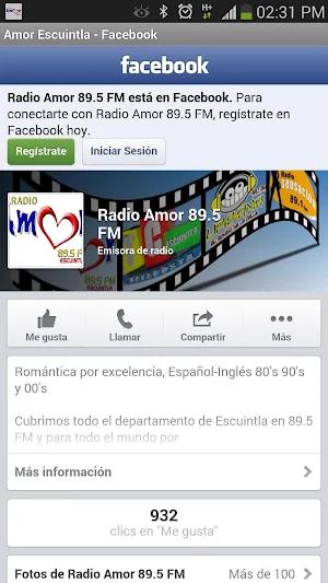 Radio Amor 89.5 FM, Escuintla Screenshot 1