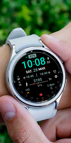AMOLED Arc Watch face Screenshot 3