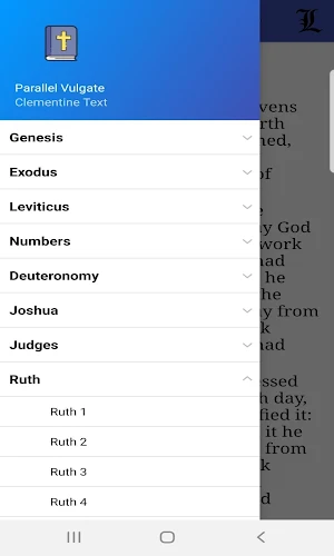 Parallel Latin / English Clementine Vulgate Screenshot 0