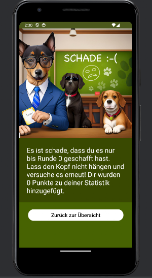 Hunde Wissen Quiz Spiel Screenshot 3
