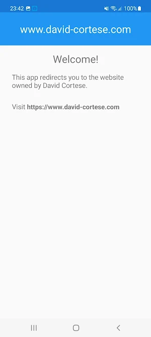 David Cortese Website App Screenshot 1