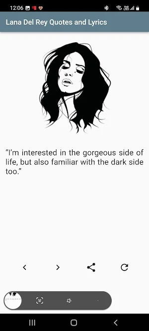 Lana Del Rey Quotes and Lyrics Screenshot 0