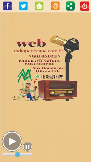 Web Rádio Pé De Cana Online Screenshot 1