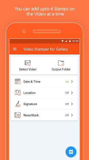Video stamp: GPS, Timestamp, Logo video watermark Screenshot 2