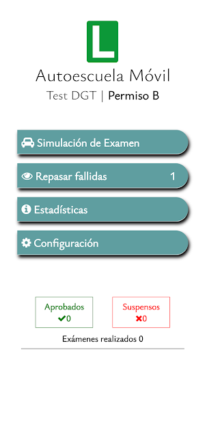 Autoescuela Permiso B Test DGT Screenshot 0