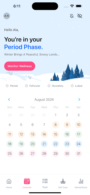Closer: Cycle-Synced Planner Screenshot 2