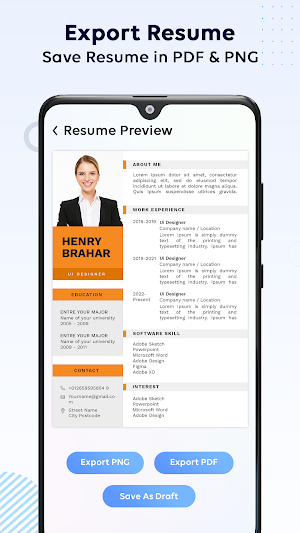 Resume Builder - CV Maker Screenshot 3