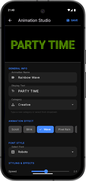 LED Scroller - Party Banner Screenshot 1