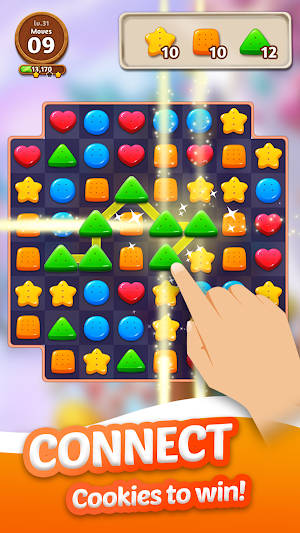 Cookie Crunch: Link Match Puzzle Screenshot 1