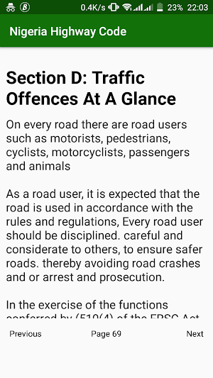 Nigeria Highway Code - Revised 2018 / 2019 Screenshot 2