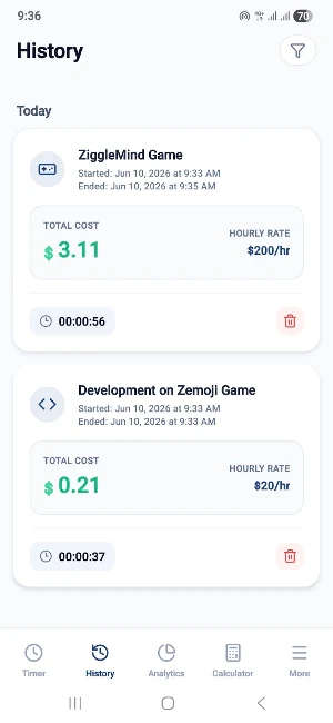 Billable: Time & Cost Tracker Screenshot 3