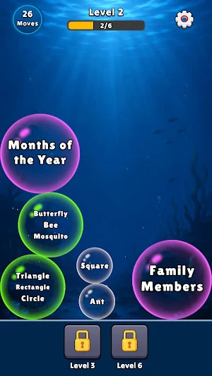 Bubble Merge: Word Sort Screenshot 2