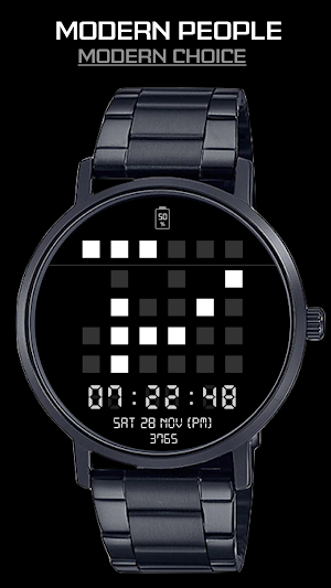 Binary Time Watch Face Screenshot 0