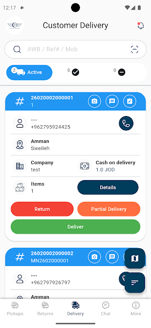 JET Express Driver Screenshot 1