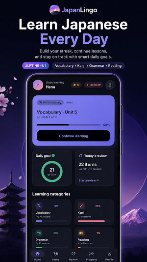 JapanLingo: Learn Japanese Screenshot 0