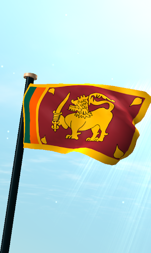 Sri Lanka Flag 3D Wallpaper Screenshot 0