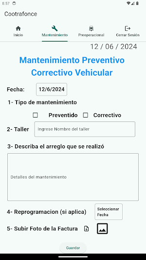 Cootrafonce Preoperacional Screenshot 2