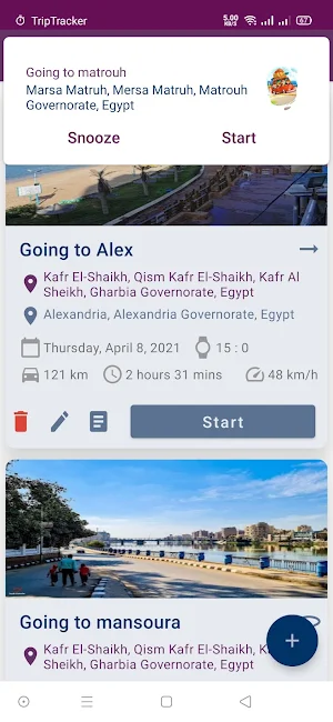 Trip Tracker Screenshot 2