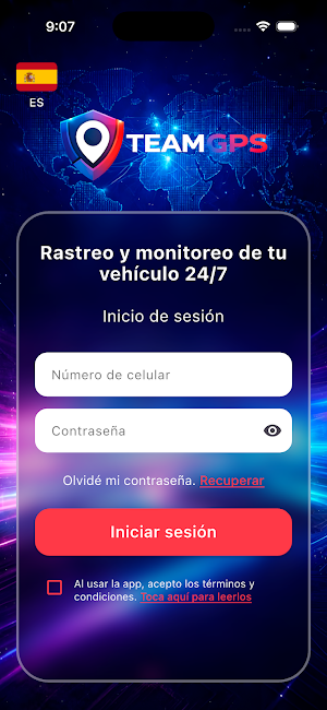 TEAMGPS APP Screenshot 1