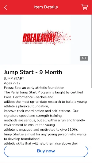 Breakaway Sports Performance Screenshot 3