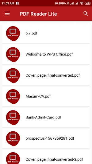 PDF Reader Lite Screenshot 1