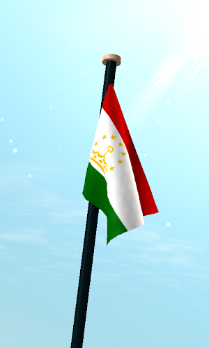 Tajikistan Flag 3D Wallpaper Screenshot 2