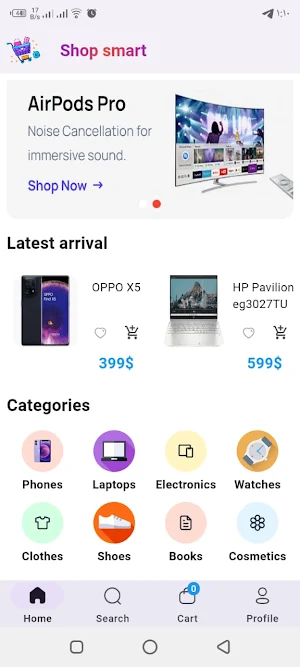 Mobilzweb E-commerce user Screenshot 2