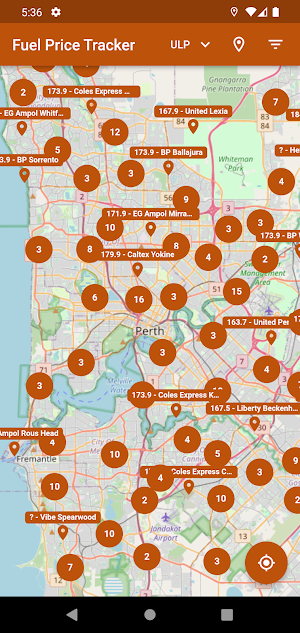 Fuel Price Tracker - Perth, WA Screenshot 0