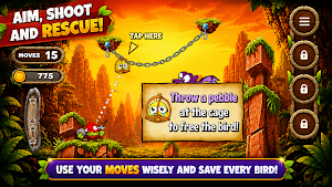 Pebbo Sling: Rescue Birds Screenshot 1