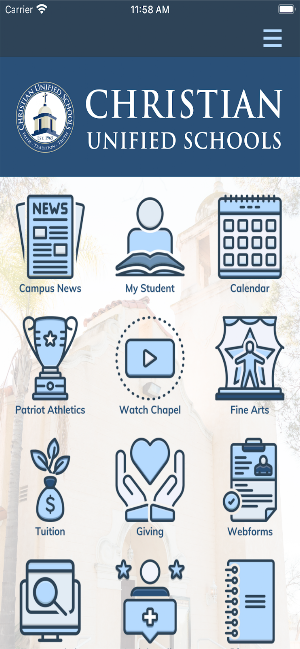 Christian Unified Schools SD Screenshot 1