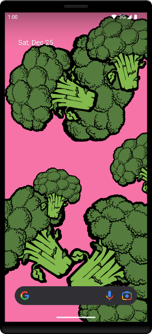 Broccoli Live Wallpaper Screenshot 2